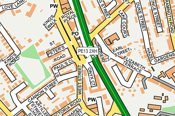 PE13 2XH map - OS OpenMap – Local (Ordnance Survey) PE13 2XH map - OS OpenMap – Local (Ordnance Survey)