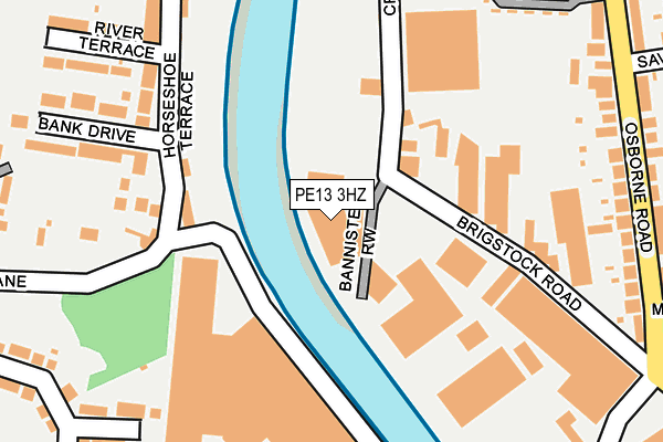 PE13 3HZ map - OS OpenMap – Local (Ordnance Survey) PE13 3HZ map - OS OpenMap – Local (Ordnance Survey)