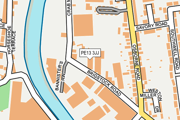 PE13 3JJ map - OS OpenMap – Local (Ordnance Survey) PE13 3JJ map - OS OpenMap – Local (Ordnance Survey)