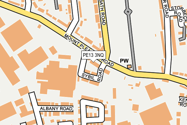 PE13 3NQ map - OS OpenMap – Local (Ordnance Survey) PE13 3NQ map - OS OpenMap – Local (Ordnance Survey)