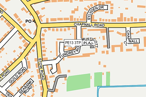 PE13 3TP map - OS OpenMap – Local (Ordnance Survey) PE13 3TP map - OS OpenMap – Local (Ordnance Survey)