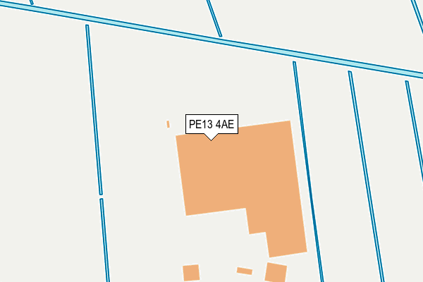 PE13 4AE map - OS OpenMap – Local (Ordnance Survey) PE13 4AE map - OS OpenMap – Local (Ordnance Survey)