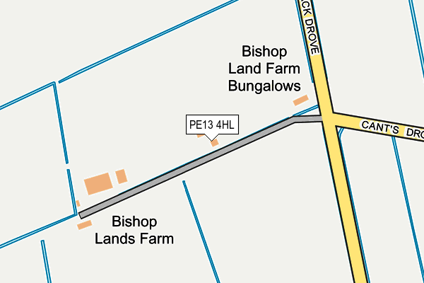 PE13 4HL map - OS OpenMap – Local (Ordnance Survey) PE13 4HL map - OS OpenMap – Local (Ordnance Survey)