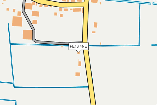 PE13 4NE map - OS OpenMap – Local (Ordnance Survey) PE13 4NE map - OS OpenMap – Local (Ordnance Survey)