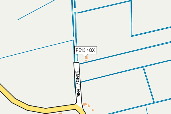PE13 4QX map - OS OpenMap – Local (Ordnance Survey) PE13 4QX map - OS OpenMap – Local (Ordnance Survey)