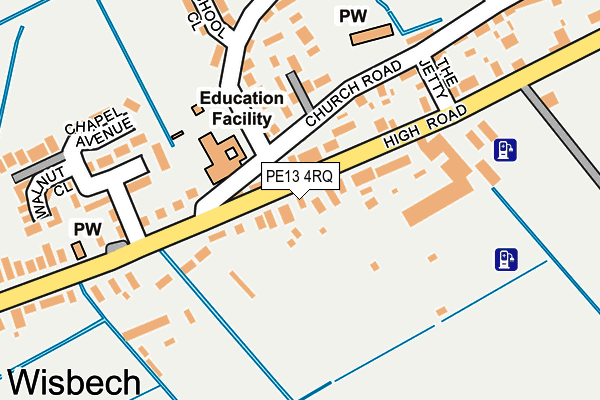PE13 4RQ map - OS OpenMap – Local (Ordnance Survey) PE13 4RQ map - OS OpenMap – Local (Ordnance Survey)