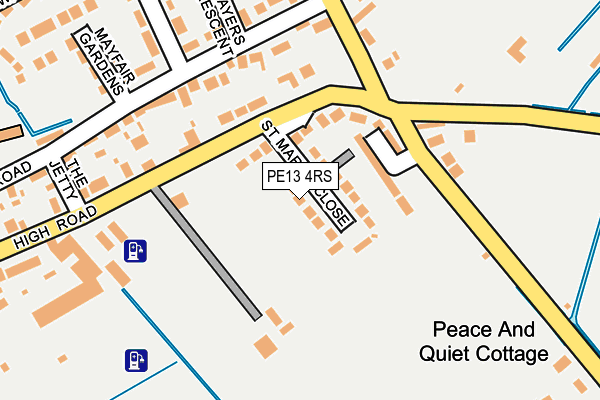 PE13 4RS map - OS OpenMap – Local (Ordnance Survey) PE13 4RS map - OS OpenMap – Local (Ordnance Survey)
