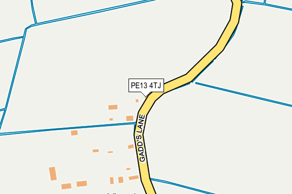 PE13 4TJ map - OS OpenMap – Local (Ordnance Survey) PE13 4TJ map - OS OpenMap – Local (Ordnance Survey)