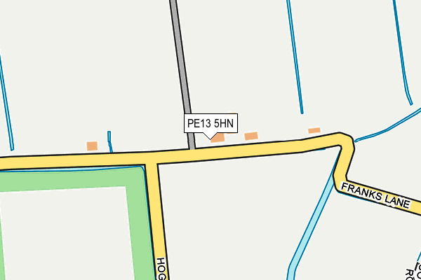 PE13 5HN map - OS OpenMap – Local (Ordnance Survey) PE13 5HN map - OS OpenMap – Local (Ordnance Survey)