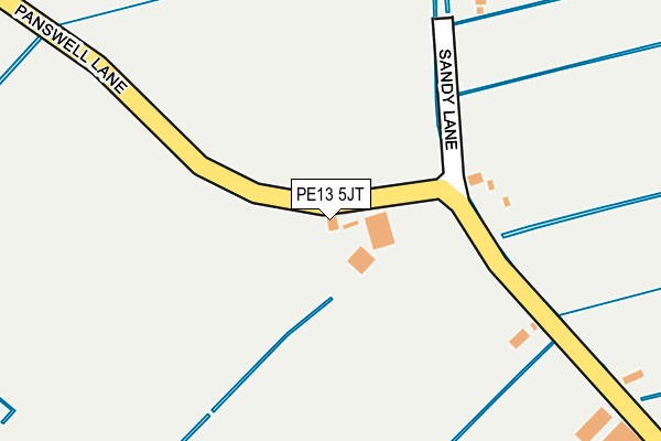 PE13 5JT map - OS OpenMap – Local (Ordnance Survey) PE13 5JT map - OS OpenMap – Local (Ordnance Survey)