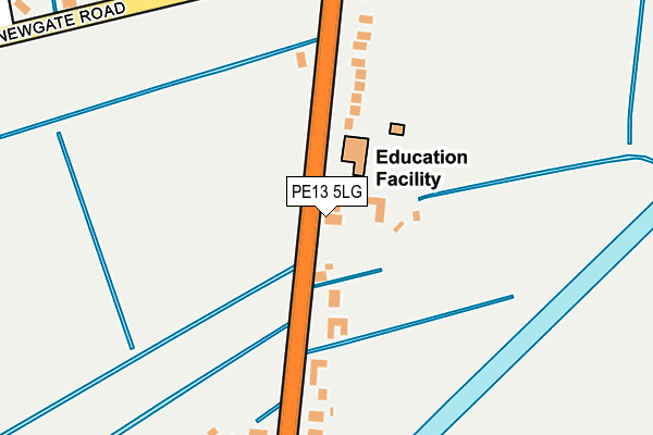 PE13 5LG map - OS OpenMap – Local (Ordnance Survey) PE13 5LG map - OS OpenMap – Local (Ordnance Survey)