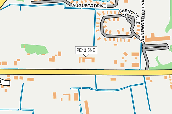 PE13 5NE map - OS OpenMap – Local (Ordnance Survey) PE13 5NE map - OS OpenMap – Local (Ordnance Survey)