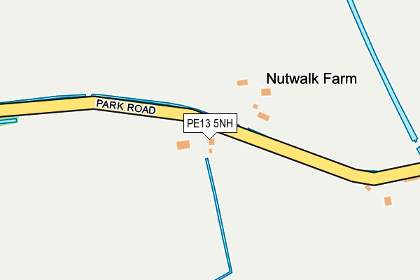 PE13 5NH map - OS OpenMap – Local (Ordnance Survey) PE13 5NH map - OS OpenMap – Local (Ordnance Survey)