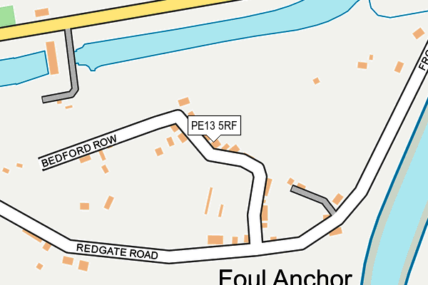 PE13 5RF map - OS OpenMap – Local (Ordnance Survey) PE13 5RF map - OS OpenMap – Local (Ordnance Survey)