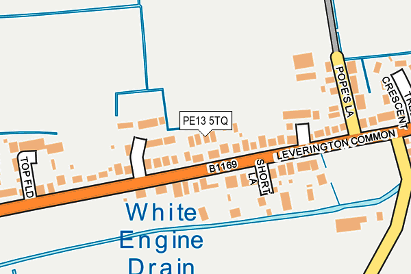 PE13 5TQ map - OS OpenMap – Local (Ordnance Survey) PE13 5TQ map - OS OpenMap – Local (Ordnance Survey)