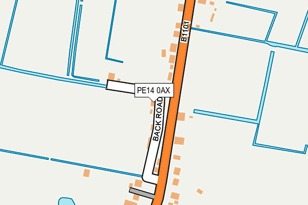 PE14 0AX map - OS OpenMap – Local (Ordnance Survey) PE14 0AX map - OS OpenMap – Local (Ordnance Survey)