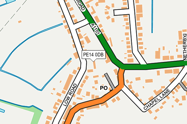 PE14 0DB map - OS OpenMap – Local (Ordnance Survey) PE14 0DB map - OS OpenMap – Local (Ordnance Survey)