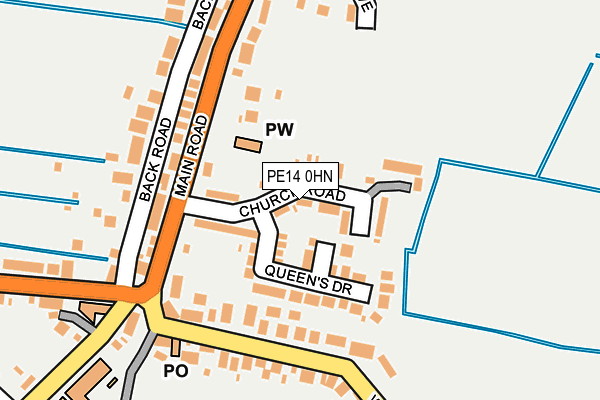 PE14 0HN map - OS OpenMap – Local (Ordnance Survey) PE14 0HN map - OS OpenMap – Local (Ordnance Survey)