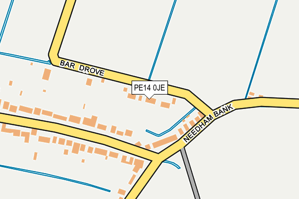 PE14 0JE map - OS OpenMap – Local (Ordnance Survey) PE14 0JE map - OS OpenMap – Local (Ordnance Survey)