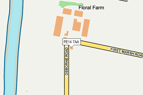 PE14 7AA map - OS OpenMap – Local (Ordnance Survey) PE14 7AA map - OS OpenMap – Local (Ordnance Survey)