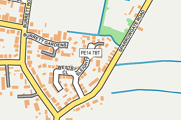 PE14 7BT map - OS OpenMap – Local (Ordnance Survey) PE14 7BT map - OS OpenMap – Local (Ordnance Survey)
