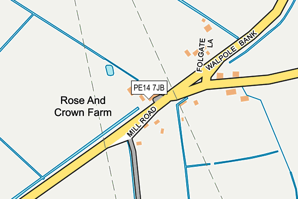 PE14 7JB map - OS OpenMap – Local (Ordnance Survey) PE14 7JB map - OS OpenMap – Local (Ordnance Survey)