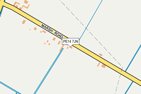 PE14 7JN map - OS OpenMap – Local (Ordnance Survey) PE14 7JN map - OS OpenMap – Local (Ordnance Survey)