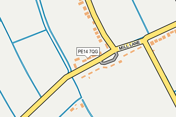 PE14 7QG map - OS OpenMap – Local (Ordnance Survey) PE14 7QG map - OS OpenMap – Local (Ordnance Survey)