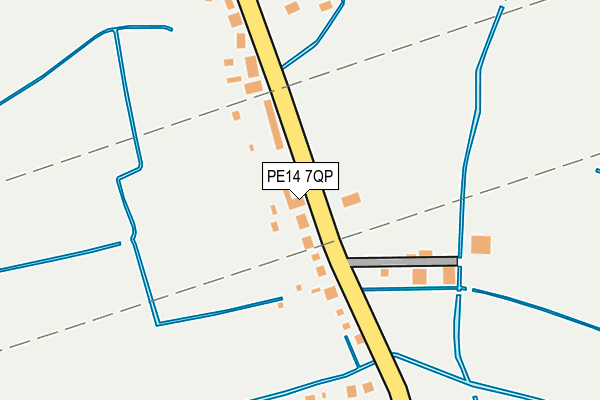 PE14 7QP map - OS OpenMap – Local (Ordnance Survey) PE14 7QP map - OS OpenMap – Local (Ordnance Survey)