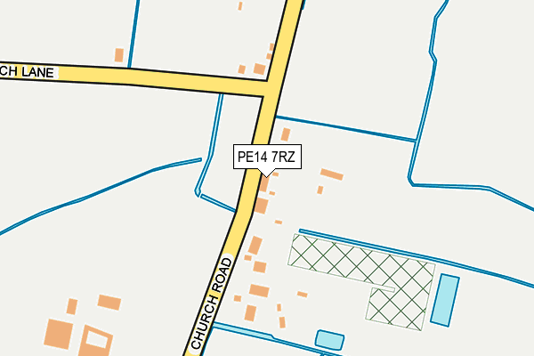 PE14 7RZ map - OS OpenMap – Local (Ordnance Survey) PE14 7RZ map - OS OpenMap – Local (Ordnance Survey)