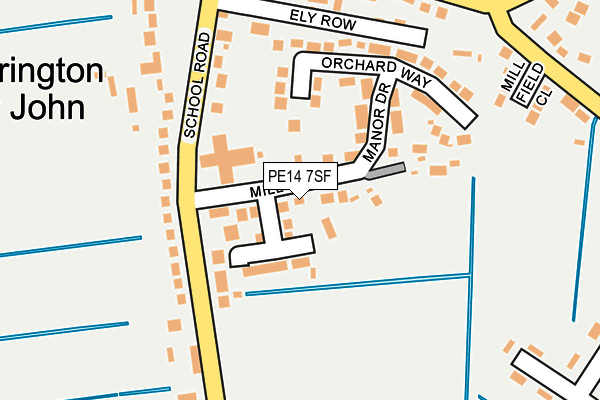 PE14 7SF map - OS OpenMap – Local (Ordnance Survey) PE14 7SF map - OS OpenMap – Local (Ordnance Survey)