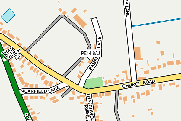 PE14 8AJ map - OS OpenMap – Local (Ordnance Survey) PE14 8AJ map - OS OpenMap – Local (Ordnance Survey)