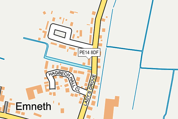 PE14 8DF map - OS OpenMap – Local (Ordnance Survey) PE14 8DF map - OS OpenMap – Local (Ordnance Survey)