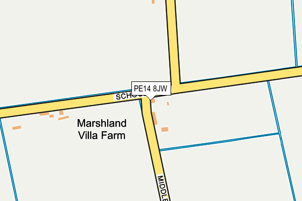 PE14 8JW map - OS OpenMap – Local (Ordnance Survey) PE14 8JW map - OS OpenMap – Local (Ordnance Survey)