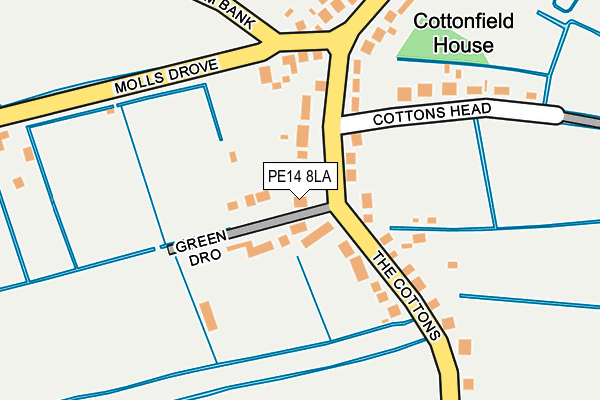 PE14 8LA map - OS OpenMap – Local (Ordnance Survey) PE14 8LA map - OS OpenMap – Local (Ordnance Survey)