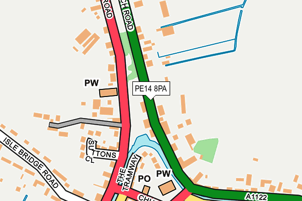 PE14 8PA map - OS OpenMap – Local (Ordnance Survey) PE14 8PA map - OS OpenMap – Local (Ordnance Survey)