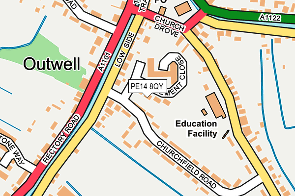 PE14 8QY map - OS OpenMap – Local (Ordnance Survey) PE14 8QY map - OS OpenMap – Local (Ordnance Survey)