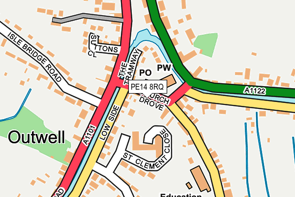 PE14 8RQ map - OS OpenMap – Local (Ordnance Survey) PE14 8RQ map - OS OpenMap – Local (Ordnance Survey)