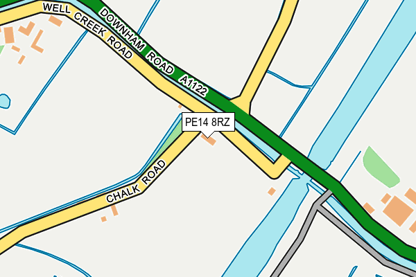 PE14 8RZ map - OS OpenMap – Local (Ordnance Survey) PE14 8RZ map - OS OpenMap – Local (Ordnance Survey)