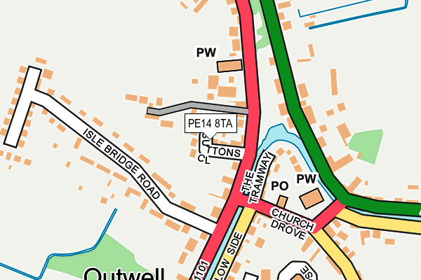 PE14 8TA map - OS OpenMap – Local (Ordnance Survey) PE14 8TA map - OS OpenMap – Local (Ordnance Survey)