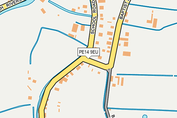 PE14 9EU map - OS OpenMap – Local (Ordnance Survey) PE14 9EU map - OS OpenMap – Local (Ordnance Survey)