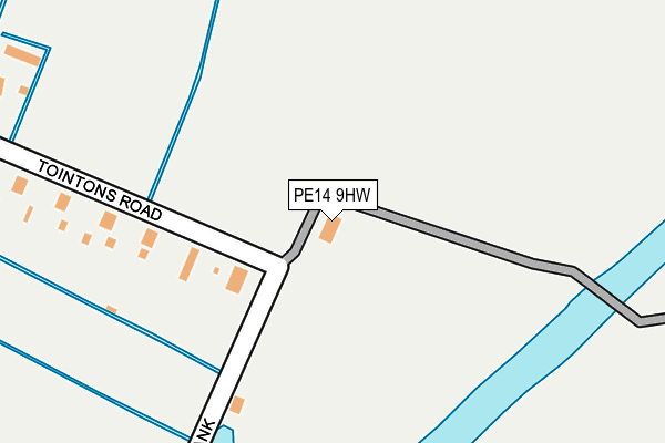 PE14 9HW map - OS OpenMap – Local (Ordnance Survey) PE14 9HW map - OS OpenMap – Local (Ordnance Survey)