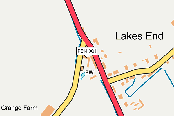 PE14 9QJ map - OS OpenMap – Local (Ordnance Survey) PE14 9QJ map - OS OpenMap – Local (Ordnance Survey)