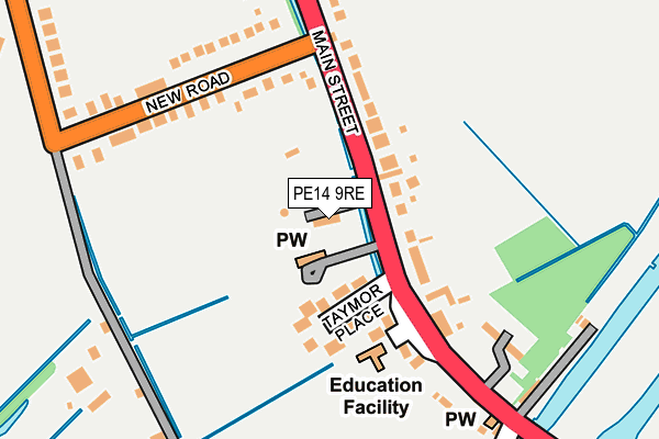 PE14 9RE map - OS OpenMap – Local (Ordnance Survey) PE14 9RE map - OS OpenMap – Local (Ordnance Survey)