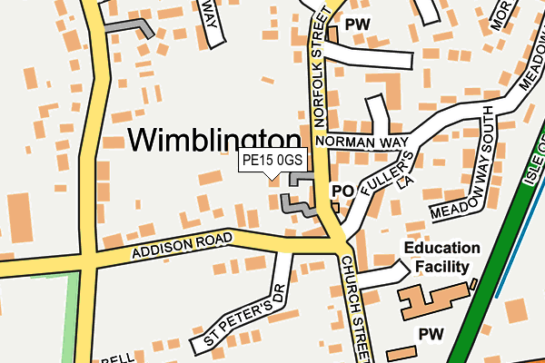 PE15 0GS map - OS OpenMap – Local (Ordnance Survey) PE15 0GS map - OS OpenMap – Local (Ordnance Survey)