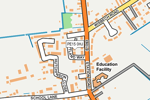 PE15 0HJ map - OS OpenMap – Local (Ordnance Survey) PE15 0HJ map - OS OpenMap – Local (Ordnance Survey)