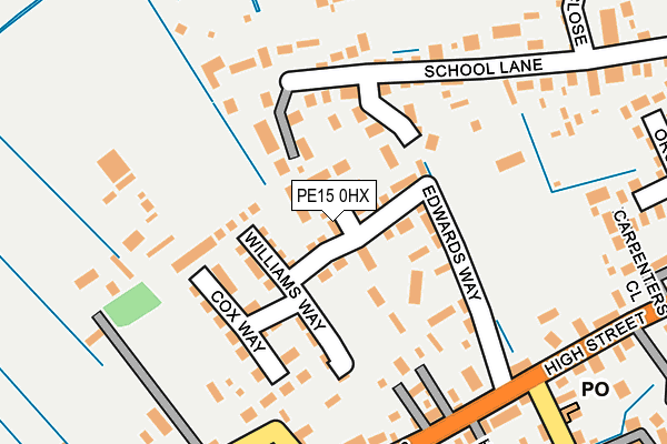 PE15 0HX map - OS OpenMap – Local (Ordnance Survey) PE15 0HX map - OS OpenMap – Local (Ordnance Survey)