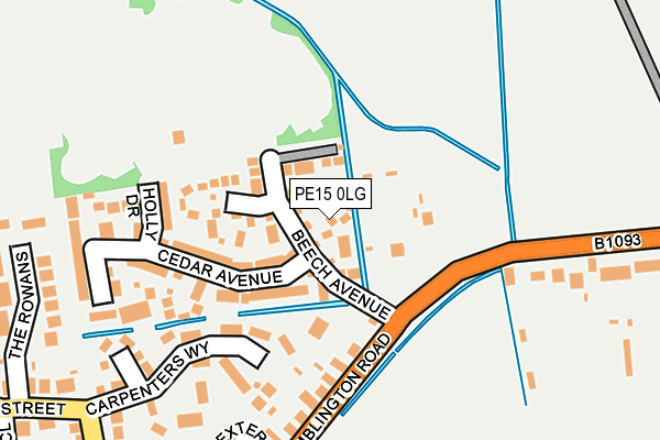 PE15 0LG map - OS OpenMap – Local (Ordnance Survey) PE15 0LG map - OS OpenMap – Local (Ordnance Survey)