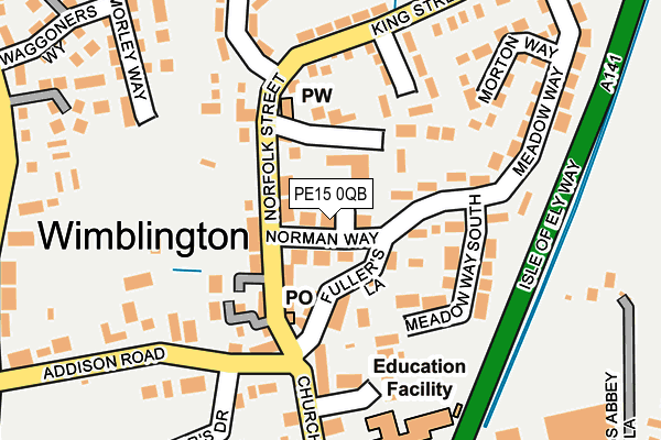 PE15 0QB map - OS OpenMap – Local (Ordnance Survey) PE15 0QB map - OS OpenMap – Local (Ordnance Survey)