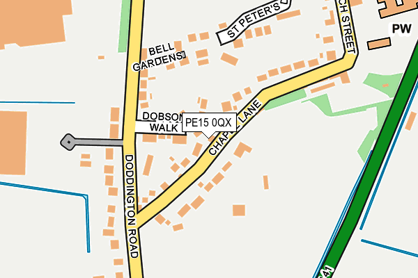 PE15 0QX map - OS OpenMap – Local (Ordnance Survey) PE15 0QX map - OS OpenMap – Local (Ordnance Survey)
